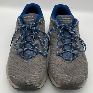 Merrell Fly Strike Men's Athletic Shoes in Gray and Blue size 11.5